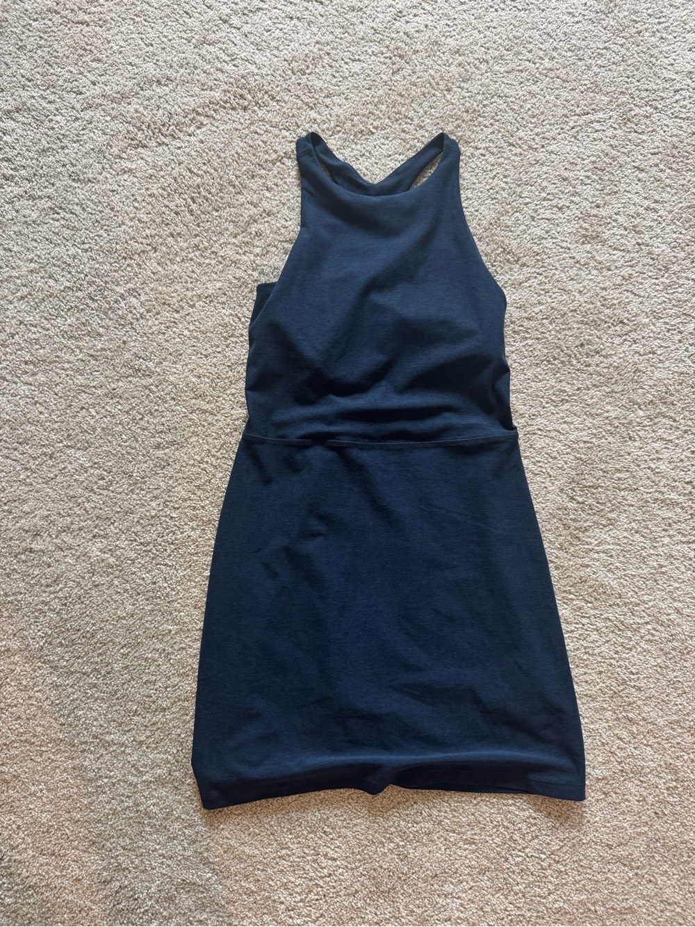 Beyond Yoga Navy Racerback Mini Dress